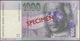 02912 Slovakia / Slovakei: Set Of 2 Specimen Notes Containing 20 And 1000 Korun 1995 P. 20s, 24s, First In UNC, Second I - Slovaquie