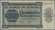 02989 Spain / Spanien: 500 Pesetas 1936 With Cancellation Perforation P. 102s, Regular Serial Number, Vertical Fold, Lig - Autres & Non Classés