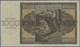 02991 Spain / Spanien: 1000 Pesetas 1936 With Cancellation Perforation P. 103s, Regular Serial Number, Vertical Folds, C - Autres & Non Classés