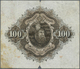 03049 Sweden / Schweden: 100 Kronor 1917 P. 29k, Earlier Date, Used With Center Fold, Cuts At Upper And Lower Border Cen - Suède