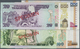 03080 Tanzania / Tansania: Set Of 8 Different SPECIMEN Banknotes Containing 10, 20, 100, 200, 500, 1000, 5000 And 10.000 - Tanzanie