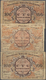 03143 Ukraina / Ukraine: Set With 3 Banknotes 100 Karbovantsiv 1917, P.1b (back Inverted), All With Handling Marks Like - Ucraina