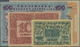 03157 Ukraina / Ukraine: Set Of 4 Notes Containing 2 Hrivni 1918 P. 20a (VF+ To XF), 10 Hriven 1918 P. 21a (F-), 100 Hri - Ukraine