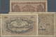 03162 Ukraina / Ukraine: Set Of 3 Banknotes Containing 10 Karbovantsiv ND(1919) P. 36 (aUNC), 25 Karbovantsiv 1919 P. 37 - Ukraine