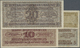 03167 Ukraina / Ukraine: Set Of 4 Banknotes Containing 1, 5, 10 And 20 Karbowanez 1942 P. 49, 51-53; The First Two In F+ - Ukraine