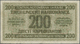 03170 Ukraina / Ukraine: 200 Karbowanez 1942 P. 56, Used With Folds, Very Tiny Center Hole And Minor Border Tears, Still - Ukraine