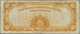03412 United States Of America: 10 Dollars 1907 Gold Certificate P. 271, Used With Several Folds And Creases, Stain In P - Autres & Non Classés