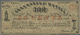 03462 United States Of America: North Carolina, Greensboro Mutual 50 Cents 1862, P.NL, Tiny Parts With Thin Paper, Light - Autres & Non Classés