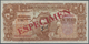 03467 Uruguay: 1 Peso 1939 Specimen P. 35s, Zero Serial Numbers, Red Specimen Overprint, Vertical Folds And Light Handli - Uruguay