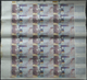 03536 Testbanknoten: Uncut Sheet Of 21 Uncut Test Banknotes Printed By DE LA RUE CURRENCY On Banknote Paper With Securit - Fictifs & Spécimens