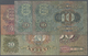 03545 Estonia / Estland: Set With 5 Banknotes Series 1928 Till 1937 Comprising 10 Krooni 1928 (F), 5 Krooni 1929 (F), 50 - Estonie