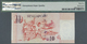 Delcampe - 03566 Singapore / Singapur: Large And Rare Set Of 10 Pcs 10 Dollars ND(1999) P. 40, All With Special Numbers And All PMG - Singapore