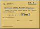 Delcampe - 04013 Deutschland - Alliierte Miltärbehörde + Ausgaben 1945-1948: Göppingen, Bankhaus Gebr. Martin, 4 Eigenschecks über - Autres & Non Classés