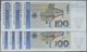 04047 Deutschland - Bank Deutscher Länder + Bundesrepublik Deutschland: Kleines Set Mit 7 Banknoten Zu 100 DM 1989, Ro.2 - Autres & Non Classés