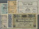 04106 Deutschland - Briefmarkennotgeld: ELSASS: 1914/18 Mühlhausen, 1. Serie Von 1914mit 5 Scheinen 50 Pfg. Bis 5 Mk., T - Autres & Non Classés