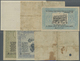 04106 Deutschland - Briefmarkennotgeld: ELSASS: 1914/18 Mühlhausen, 1. Serie Von 1914mit 5 Scheinen 50 Pfg. Bis 5 Mk., T - Autres & Non Classés