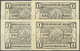 04173 Deutschland - Notgeld - Niedersachsen: Rüstringen, Rüstringer Heimatbund, 4 X 1 Mark, 1921, Jeweils Ohne Punkt Nac - [11] Local Banknote Issues