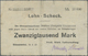 04356 Deutschland - Notgeld - Württemberg: Schussenried, Staatl. Württ. Torfverwaltung, 20, 50 Tsd. Mark, 10.8.1923, Sch - [11] Emissions Locales