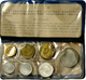 05032 China - Volksrepublik: Kursmünzensatz 1980 PP, KM PS3 7 Stück, Mit KM 1-3, 15-18; Im Original Blauen Etui, Patina. - Chine