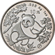 05035 China - Volksrepublik: Silberpanda 10 Yuan 1992 P (polierte Platte) Mit Gegenstempel/Eigenstempel Olympia Fackel D - Chine