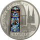 05039 Cook Inseln: WINDOWS OF HEAVEN: Kathedrale Von Chartres "Fenster Der Blauen Jungfrau", 10 Dollars 2013, 50g 925er - Cook