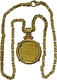 05049 Mexiko: Felipe V. 1700-1746: 8 Escudos 1715, Mexico City, Including A 18 K Gold Chain In "square-byzantine" Style, - Mexique