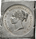 05121 Großbritannien: Victoria 1837-1901:  "THE UNA AND THE LION" - 5 Pounds 1839,  Lot 2 Stück; Blei-Proben , Beide Ein - Autres & Non Classés