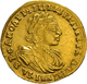 05160 Russland: Peter I. Der Große, 1682-1725: 2 Rubel 1721, Novodel / Neuprägung, 4,09g Gold. - Russie