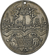 05215 Altdeutschland Und RDR Bis 1800: Augsburg, Stadt: Ovale Silbermedaille, Sogenannte Ratsmedaille 1670 Unsigniert, M - Autres & Non Classés