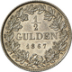 05334 Baden: Baden-Durlach, Friedrich I. 1852-1907: 1/2 Gulden 1867, AKS 128, Jaeger 83, Winzige Kratzer, Vorzüglich-Ste - Autres & Non Classés