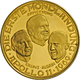 05453 Medaillen Alle Welt: Goldmedaille 1969, Apollo 11, Vs: Drei Astronauten, Armstrong, Collins, Aldrin / Rs:  Orbit V - Non Classés