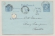 Nederlands Indië - 1891 - 5 Cent Briefkaart Met KR MEESTER CORNELIS, PADANG, WELTEVREDEN Naar KR PADANG SIDEMPOEAN - Indes Néerlandaises