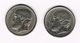 ) GRIEKENLAND  2 X 5  DRACHMAI 1984/86 - Greece