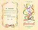CALENDRIER PARFUM FESTIVAL CHERAMY PARIS 1954 R. TESSIER LA FERTE SAINT AUBIN - Petit Format : 1941-60