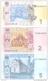 Ukraine - Pick 116A, 117c, 118d - 1, 2, 5 Hryvnia,Hryvni,Hryven 2011, 2013 - Unc - Set 3 Banknotes - Ukraine