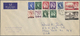 Br Abu Dhabi: 1963, Introduction Of Postal Services, Attractive Franking British P.A. In Eastern Arabia On Cover From "A - Abu Dhabi