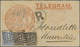 Br Aden: 1888 Registered Telegram, Printed By 'The Eastern Telegraph Company', Used From Aden To Mauritius, Franked With - Yémen