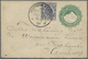 GA Aden: 1899. Egypt 2m Green Postal Stationery Envelope Bearing Germany Yvert 48, 20pf Blue Tied By 'Deutsche Seepost/O - Yemen