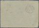 Br Aden: 1917 "PASSED CENSOR No. A9 PERIM" Circled H/s In Violet On Stampless Internal 'On Active Service' Cover (shorte - Yémen