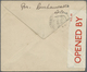 GA Aden: 1942. Aden 'One Anna' Brown Postal Stationery Envelope Cancelled By Aden Double Ring Addressed To India With 'O - Yémen