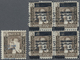 ** Aden - Kathiri State Of Seiyun: 1966, Sultan Hussein 5c. Dark Brown With Overprint Varieties Incl. Single Stamp With - Yémen