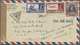 Br Bahrain: 1938-41 KGVI. 12a. Along With 3a6p. And 2r. On 1941 Censored Airmail Envelope To Los Angeles, U.S.A. "Via B. - Bahreïn (1965-...)