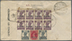 Br Bahrain: 1944. Registered Air Mail Envelope Addressed To India Bearing SG 23, 1a Carmine, SG 38, 3p Grey (2) And SG 3 - Bahreïn (1965-...)