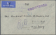 Br Bahrain: 1948. Registered Air Mail Envelope Addressed To Bombay Bearing SG 52, 1a On 1d Pale Red (3) And SG 54, 2a On - Bahrain (1965-...)