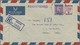 Br Bahrain: 1948. Registered Air Mail Envelope Addressed To Lndia Bearing SG 56, 3a On 3d Pale Violet And SG 57, 6a On 6 - Bahrain (1965-...)