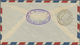 Br Bahrain: 1948. Registered Air Mail Envelope Addressed To Lndia Bearing SG 56, 3a On 3d Pale Violet And SG 57, 6a On 6 - Bahrain (1965-...)