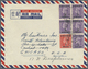 Br Bahrain: 1949. Air Mail Envelope Addressed To The United States Bearing SG 52, 1a On 1d Pale Scarlet And SG 56, 3a On - Bahreïn (1965-...)