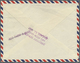 Br Bahrain: 1949. Air Mail Envelope Addressed To The United States Bearing SG 52, 1a On 1d Pale Scarlet And SG 56, 3a On - Bahrain (1965-...)