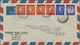 Br Bahrain: 1955. Air Mail Envelope Addressed To London Bearing SG 80, ½ On ½d Orange (4), SG 81, 1a On 1d Blue And SG 8 - Bahreïn (1965-...)