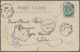 Br Birma / Burma / Myanmar: 1903. Picture Post Card (vertical Fold) Of 'Carrickfergus Castle' Addressed To 'Myingyan, Up - Myanmar (Birmanie 1948-...)